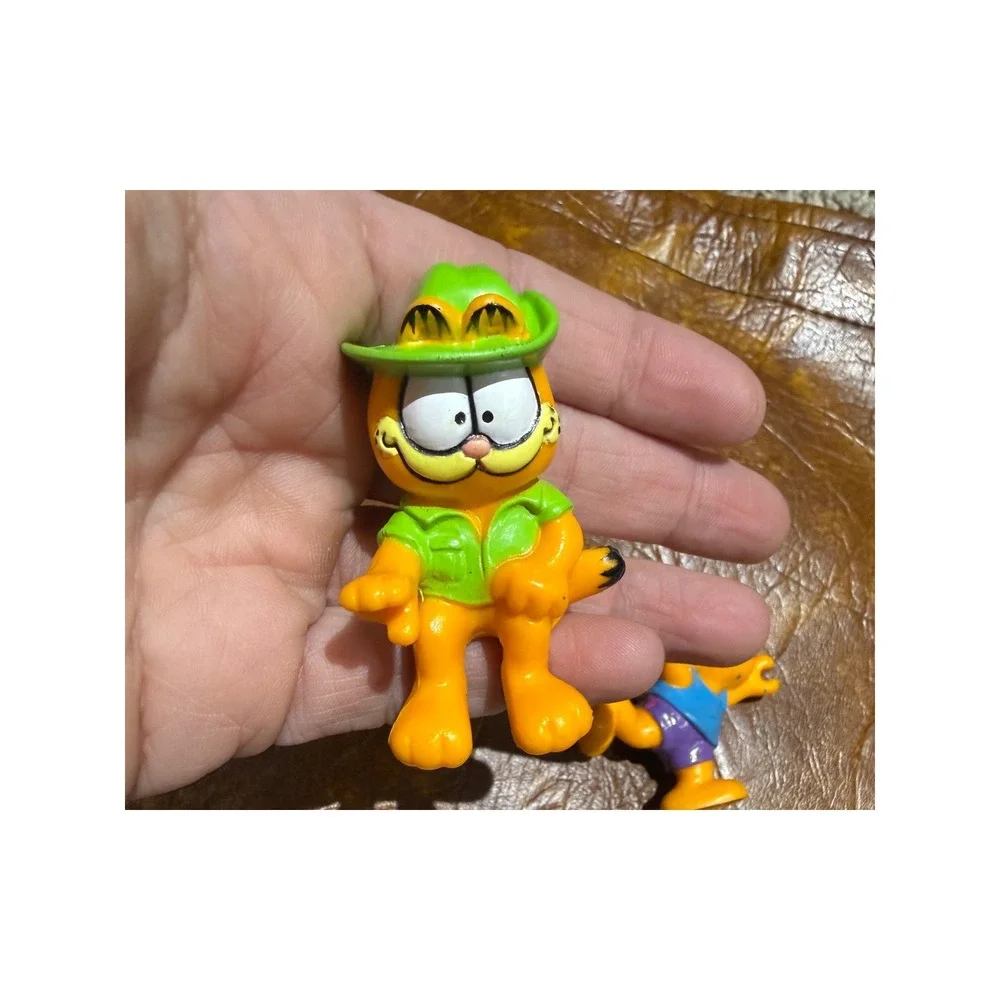 2 Vintage 1978 1981 Garfield PVC Mini Figure‎ Lot of 2 United Feat